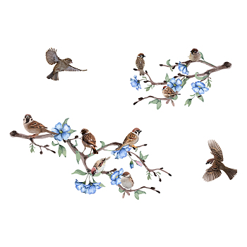 PVC Wall Stickers, Wall Decoration, Bird Pattern, 390x980mm