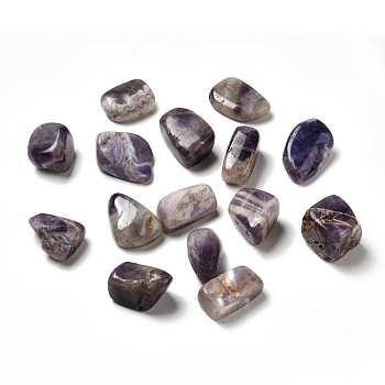 Natural Amethyst Beads, No Hole, Nuggets, Tumbled Stone, Healing Stones for 7 Chakras Balancing, Crystal Therapy, Meditation, Reiki, Vase Filler Gems, 16~33x16~33x10~25mm