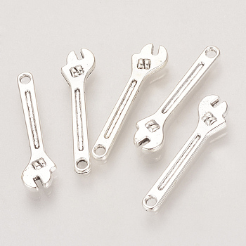 Tibetan Style Alloy Pendants, Wrench, Cadmium Free & Lead Free,, Antique Silver, 23x6x2.5mm, Hole: 1mm, about 1690pcs/1000g