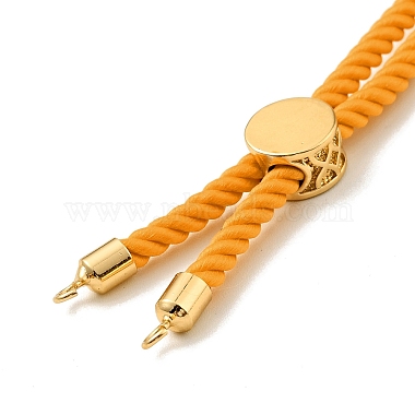Наполовину готовые браслеты-слайдеры из скрученной миланской веревки(FIND-G032-01G-02)-4