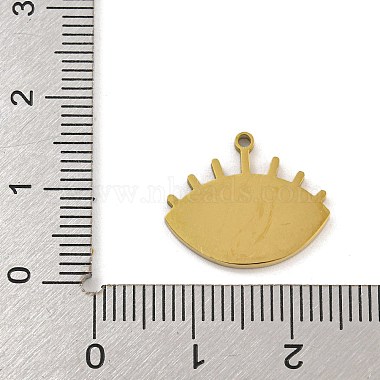 316 Surgical Stainless Steel Enamel Pendants(STAS-M073-02G)-3