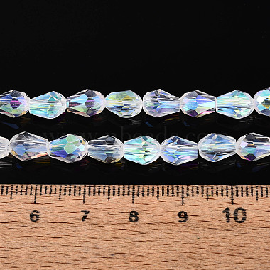 透明電気めっきガラスビーズストランド(EGLA-N023-6x8mm-A01)-4
