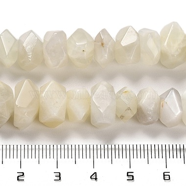 brins de perles de pierre de lune blanches naturelles(G-N327-05-04)-5
