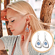 DIY Blank Dome & Teardrop 304 Stainless Steel Dangle Earring Making Kit(EJEW-UN00003)-6