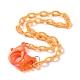 Персонализированные ожерелья-цепочки из абс-пластика(NJEW-JN03220-02)-1