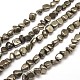 Natural Pyrite Nuggets Beads Strands(X-G-I125-82)-1