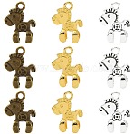 30Pcs 3 Colors Animal Charms Alloy Pendants, Horse Charms, DIY Plated Jewelry Accessories Making, Mixed Color, 11x15mm, Hole: 1mm, 10pcs/color(FIND-FS0005-35)