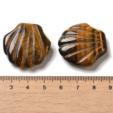 Natural Tiger Eye Carved Healing Shell Figurines(G-K353-03D)-3