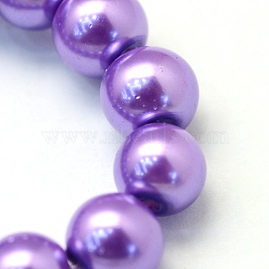 Chapelets de perles rondes en verre peint(HY-Q003-6mm-27)-3