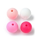 Round Food Grade Eco-Friendly Silicone Focal Beads(SIL-F003-01F)-2