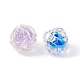 10 pièces 5 couleurs placage uv arc-en-ciel perles acryliques irisées(OACR-YW0001-56)-2