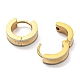 304 Stainless Steel Textured Hoop Earrings(EJEW-P230-01A-G01)-3