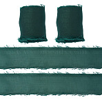 Polyester Ribbon, Organza Ribbon, Clothes Accessories, Dark Green, 1-5/8 inch(40mm), about 5.47 Yards(5m)/Roll(OCOR-TAC0022-05B)