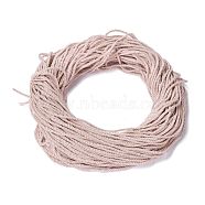 Polyester Cord, Twisted Cord, Linen, 5mm, about 97~100m/bundle(NWIR-P021-029)