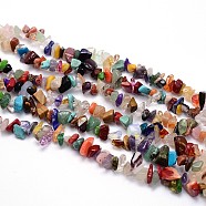 Mixed Stone Beads Strands, Chips, 8~20x8~18mm, Hole: 1mm, about 31.5 inch(X-G-O049-C-13)