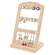 24-Hole 3-Row Wood Earring Display Stands(EDIS-WH0016-006)-1