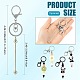 15Pcs Plastic Beadable Keychains(KEYC-FS00047)-4