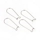 304 Stainless Steel Hoop Earrings Findings Kidney Ear Wires(STAS-L216-22A-P)-1