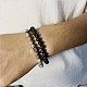 Black Matte Bracelet Micro Pave Zircon Crown(ZZ8347-17)-1