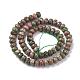 Faceted Natural Unakite Rondelle Beads Strands(G-K090-10)-3