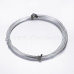 Round Aluminum Craft Wire, for Beading Jewelry Craft Making, Gainsboro, 15 Gauge, 1.5mm, 10m/roll(32.8 Feet/roll)(AW-D009-1.5mm-10m-21)