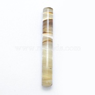 Tigerskin Glass Beads, Column, Undrilled/No Hole Beads, 75~76x10mm(G-E490-H03-01)