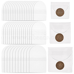 80Pcs 3 Styles PVC Transparent Plastic Bags, Clear, 8.6~12x5.6~7.5x0.05~0.08cm, Inner Diameter: 6.5~7.5x6.5~7.5cm(ABAG-CA0001-12)