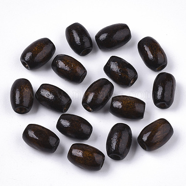 12mm CoconutBrown Barrel Wood Beads