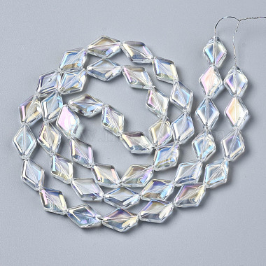 Electroplate Glass Beads Strands(X-EGLA-N008-009-A01)-2