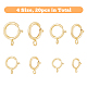 20Pcs 4 Sizes Eco-friendly Brass Spring Ring Clasps(KK-FH0005-51)-3