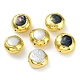 Rack Plating Brass Beads with Baroque Natural Keshi Pearl(KK-K348-05G)-1