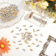 160Pcs 2 Colors Brass Ear Nuts(KK-PA0001-21)-4