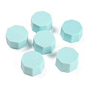 Sealing Wax Particles for Retro Seal Stamp, Octagon, Turquoise, 9x5mm, about 1500pcs/bag(DIY-WH0148-11-09)