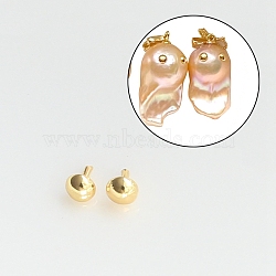 Brass Head Pins, for Ghost Witch Baroque Pearl Making, Flat Round, Golden, 2.8mm(BAPE-PW0001-21D-G)