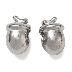 304 Stainless Steel Beads, Pine Cone, Stainless Steel Color, 8x5.5x6mm, Hole: 2mm(SA-CBA740F-10P)