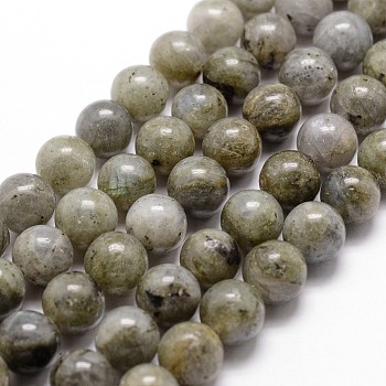 Natural Labradorite Bead Strands, Round, 12mm, Hole: 1mm, about 31pcs/strand, 14.9 inch~15.1 inch