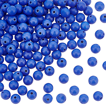 2 Strands Synthetic Lapis Lazuli Dyed Round Beads Strands, 6mm, Hole: 1mm, about 68pcs/strand, 15.7 inch(39.88cm)