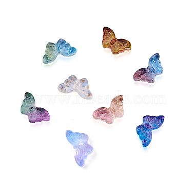 Cheriswelry 160pcs 8 couleurs pendentifs en verre bicolore(DIY-CW0001-23)-2