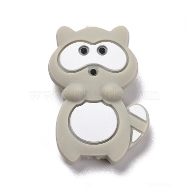 Dark Gray Other Animal Silicone Beads