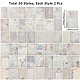 100 feuilles 50 blocs de papier pour scrapbooking sur le thème de la dentelle(DIY-WH0430-008A)-2