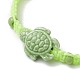 Porcelain Tortoise Braided Bead Bracelets(BJEW-JB10058-02)-3