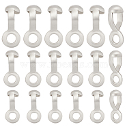 150Pcs 3 Style 304 Stainless Steel Ball Chain Connectors, Pull Loop Connectors, Stainless Steel Color, 14~18x6~7.5x4~6mm, Hole: 3~3.5mm, Fit for 2.4~4.5mm Ball Chain, 50pcs/style(STAS-BBC0002-64)