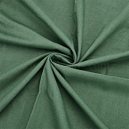 Linen Cotton Fabric, Clothing Accessories, Sea Green, 144x0.05cm, 1m/pc(DIY-WH0580-56B)