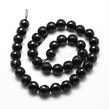 Natural Black Onyx Beads Strands(G-D840-22-8mm)-2