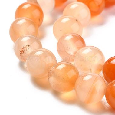 Chapelets de perles en cornaline naturelle(G-N0006-8mm-17)-2