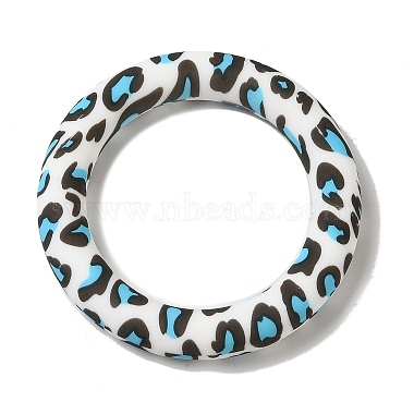 Sky Blue Ring Silicone Beads