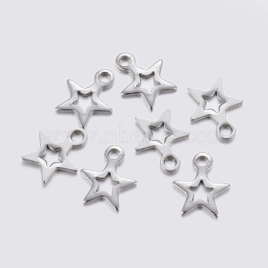 Stainless Steel Color Star 304 Stainless Steel Charms