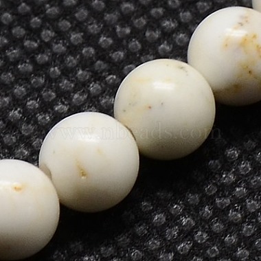 PapayaWhip Round Magnesite Beads