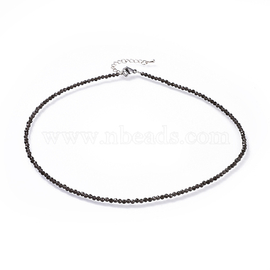 Natural Obsidian Beaded Necklaces(NJEW-JN02492-09)-1