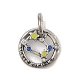 Luminous 925 Sterling Silver Rhinestone Constellation Charms(STER-H114-01AS-06)-1